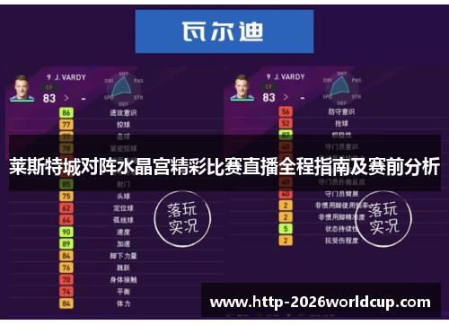 莱斯特城对阵水晶宫精彩比赛直播全程指南及赛前分析